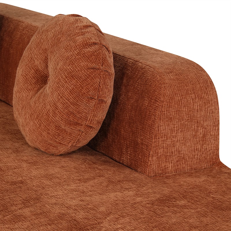 Christopher Knight Home - Mirod 122'' Extra Large Sectional Sofa with Elegant Curved Design and Plush Round Cushions