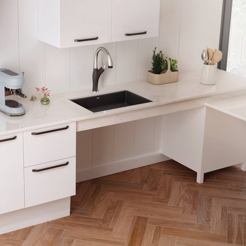 Blanco Precis 18-In X 25-In Granite Kitchen Sink - 25" x 18" x 5" - 25" x 18" x 5"