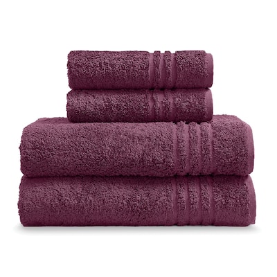 4-Piece Towel Set (2-Hand, 2-Bath) - Hand and Body Towel