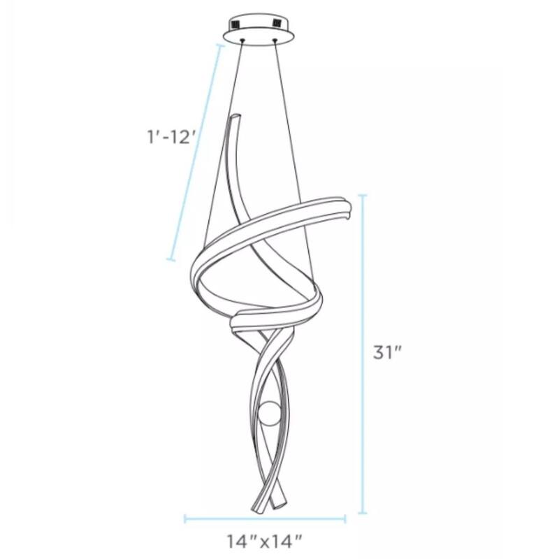Hamburg Dimmable Integrated LED Pendant - N/A