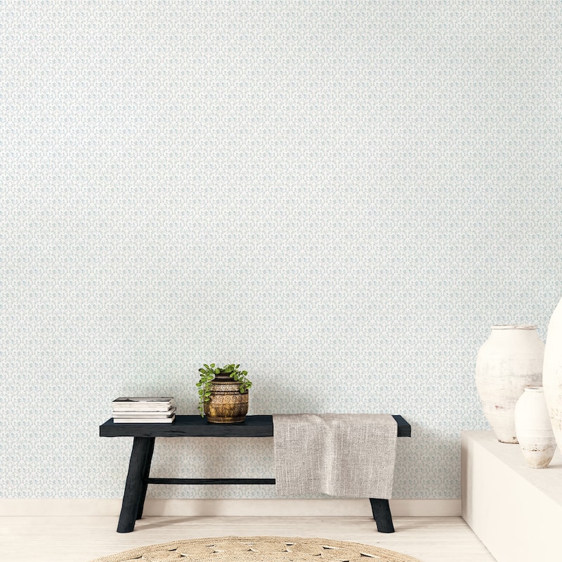 Galerie Wallcoverings Small Prints Ogee Floral Non-woven Matte Wallpaper Roll
