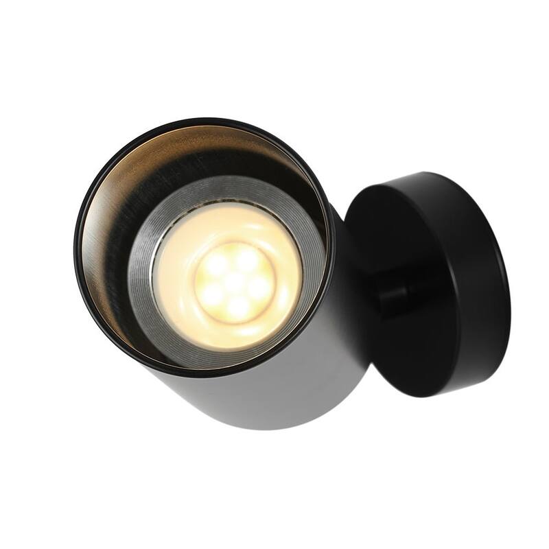 Modern Brass 1-Light Ceiling Spotlight - Adjustable
