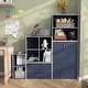 preview thumbnail 13 of 202, DH BASIC Modern Wood Customizable Stackable Storage Organizer - Cube Shelves, Drawer Cabinet, Bookcase with Doors by Denhour