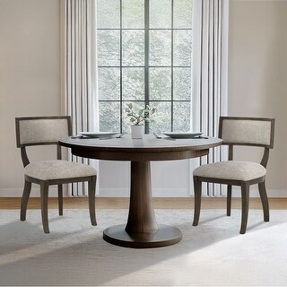 Roomfitters 32-Inch Curved Open-Back Dining Chair (Set of 2), Solid ...
