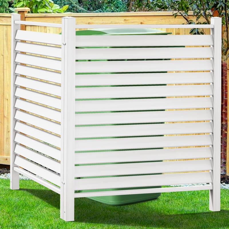 48 in. H x 48 in. W Privacy Fence Panel - White