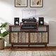 preview thumbnail 6 of 9, Crosley Nashville Medium Record Player Stand With Vinyl Storage