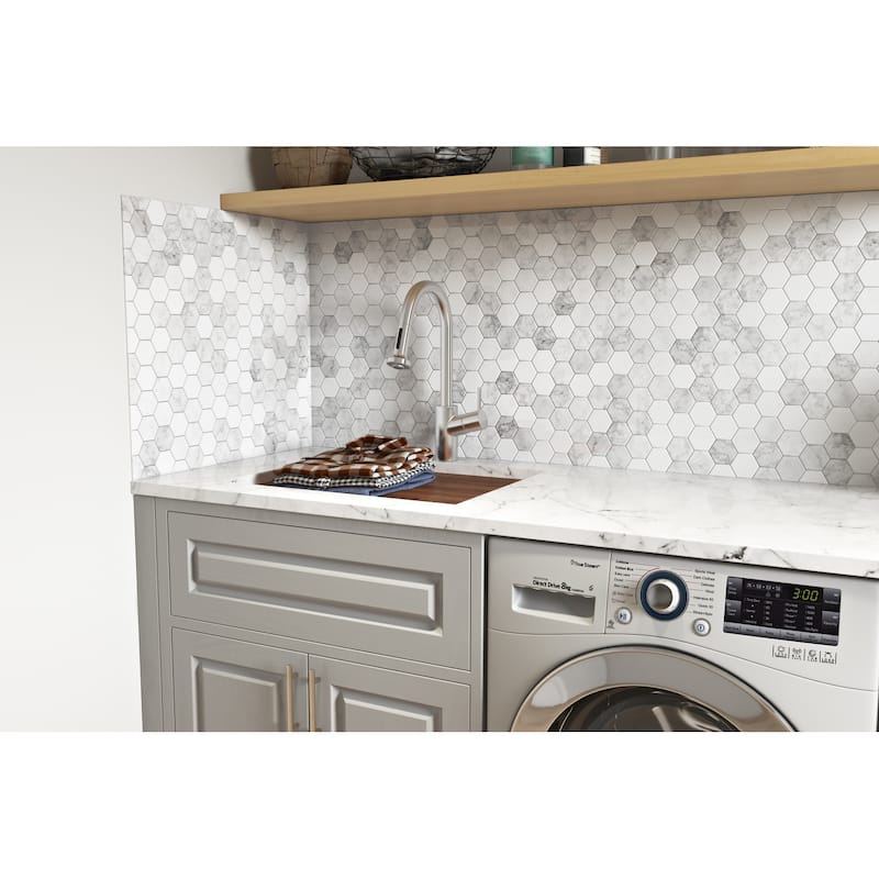 Ruvati 21 x 19 x 12 inch Deep Laundry Utility Workstation Sink Undermount 16 Gauge - 21 x 19