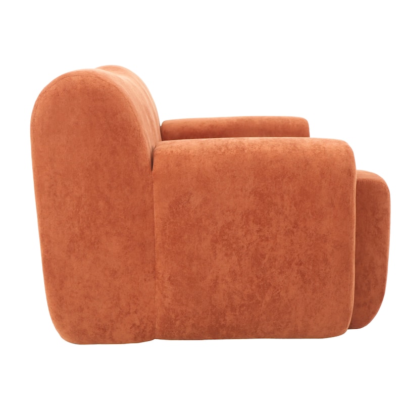 Chenille Accent Chair, Comfy Cloud Sofa Chair, Modern Armchair Boneless Reading Chairs