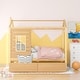 preview thumbnail 4 of 25, House Bed Wood Bed with Two Drawers Natural