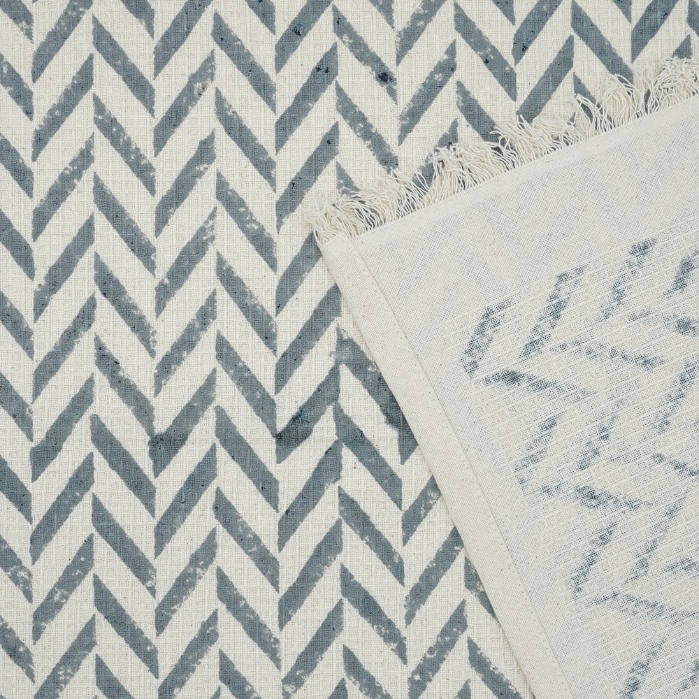 Fabdivine Handmade Floral Block Print Kitchen or Bath Room Hand Towels Home or Office Accent