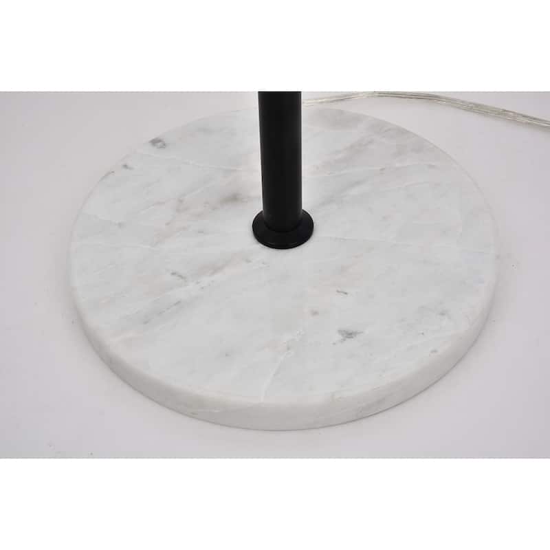 1 Light Floor Lamp with 11 inch Clear Glass