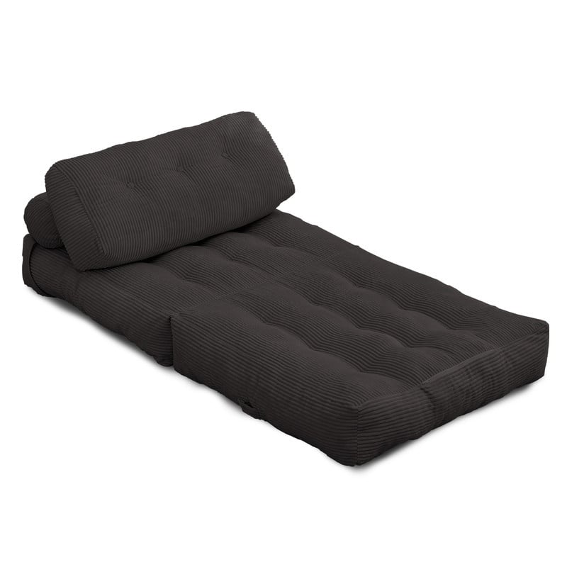 Mixoy W32''/W50'' Corded Velvet Fabric Folding Floor Lazy Futon Sofa Bed