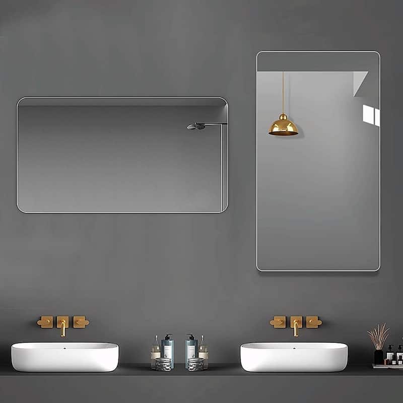 Wall-Mounted Bathroom Vanity Mirror - Clear