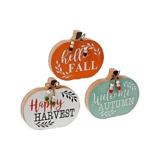 Pumpkin Table Blocks - Set of 3 - Bed Bath & Beyond - 38445707