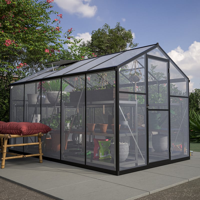 GDFStudio - Amelia Large Walk-In Outdoor Greenhouse with Secure Structure and Ventilation Design
