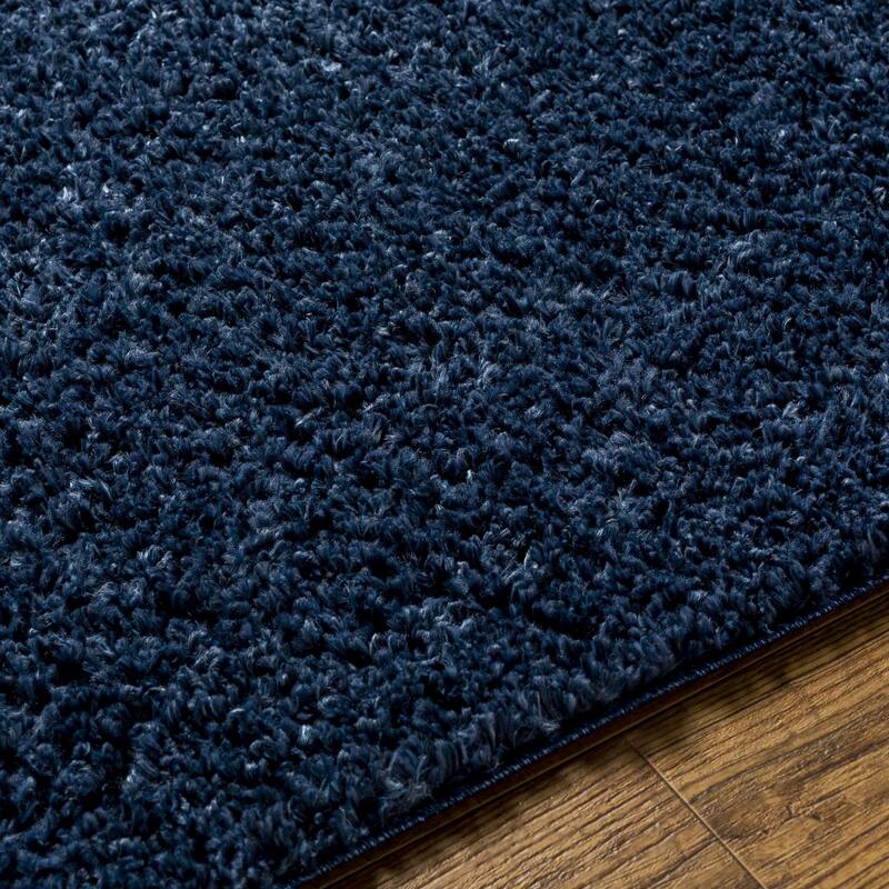 Livabliss Deluxe Shag Minimalist Medallion Area Rug
