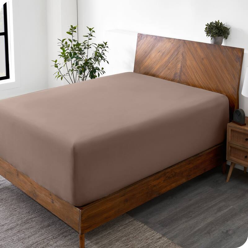 Bare Home Ultra-Soft Microfiber 22 Inch Extra Deep Pocket Fitted Sheet