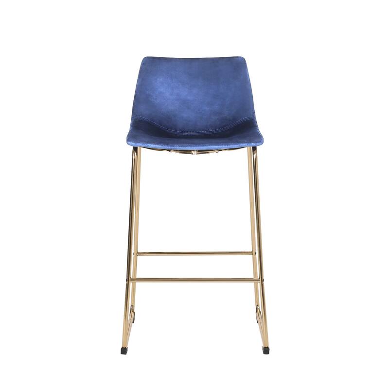 Cedric Faux Leather Barstools (Set of 2) by Christopher Knight Home