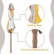 preview thumbnail 33 of 101, Autlaycil 7.5FT Solar Patio Umbrella with Base and Tilt,Crank