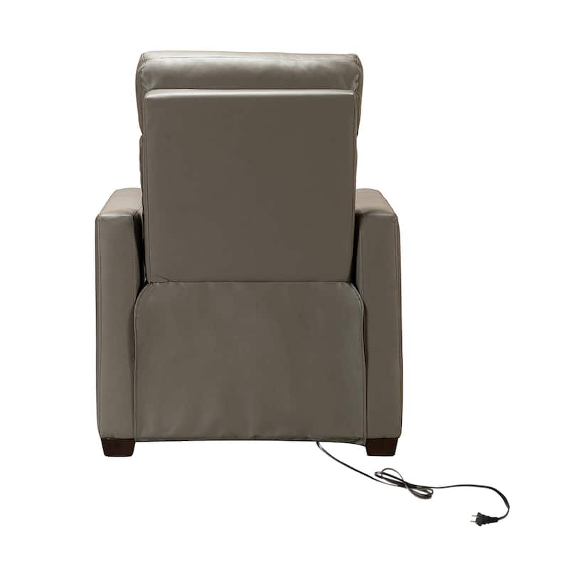 Alina 31.50"Wide Genuine Leather Power Recliner with USB Port, Set of 2