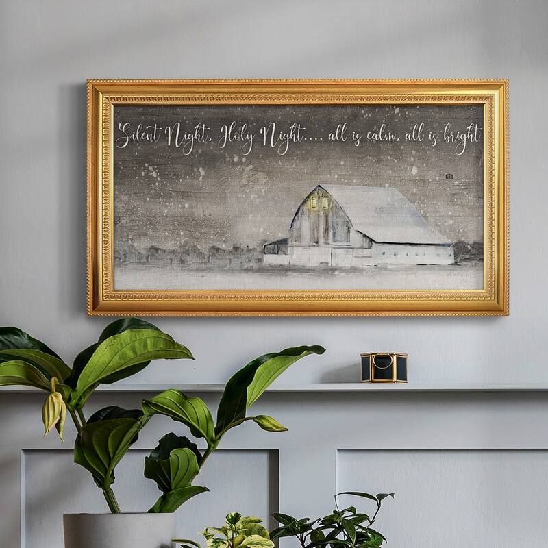 Silent Night Premium Framed Canvas- Ready to Hang