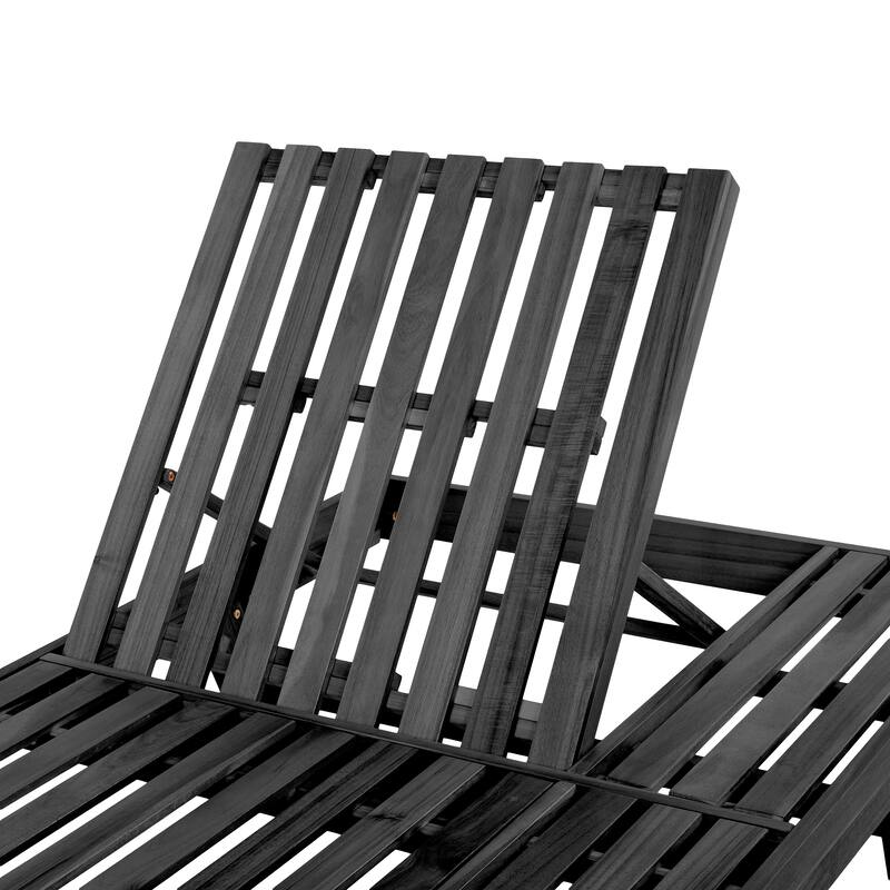 Christopher Knight Home- Olivia Outdoor Acacia Wood Adjustable Lounge Chaise