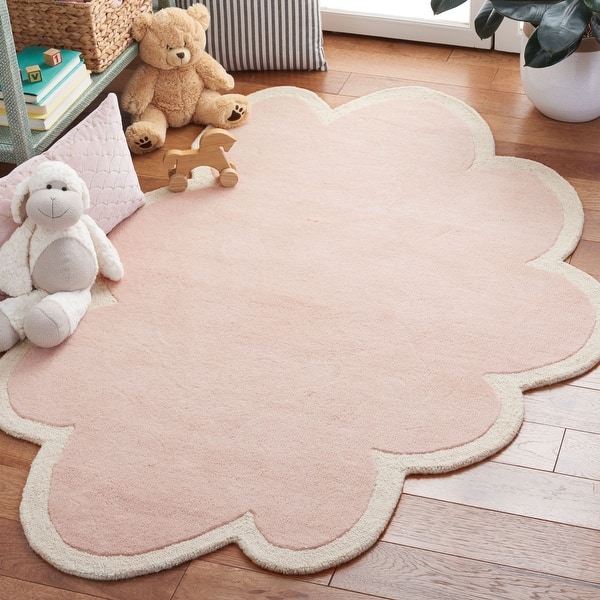 slide 2 of 11, SAFAVIEH Handmade Kids Shannen Wool Rug 2'3" x 4' - Pink/Ivory