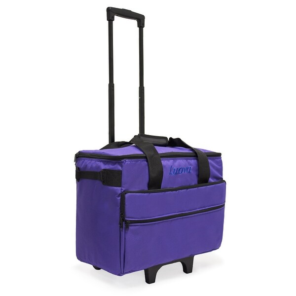 Luova 19" Rolling Sewing Machine Trolley in Purple