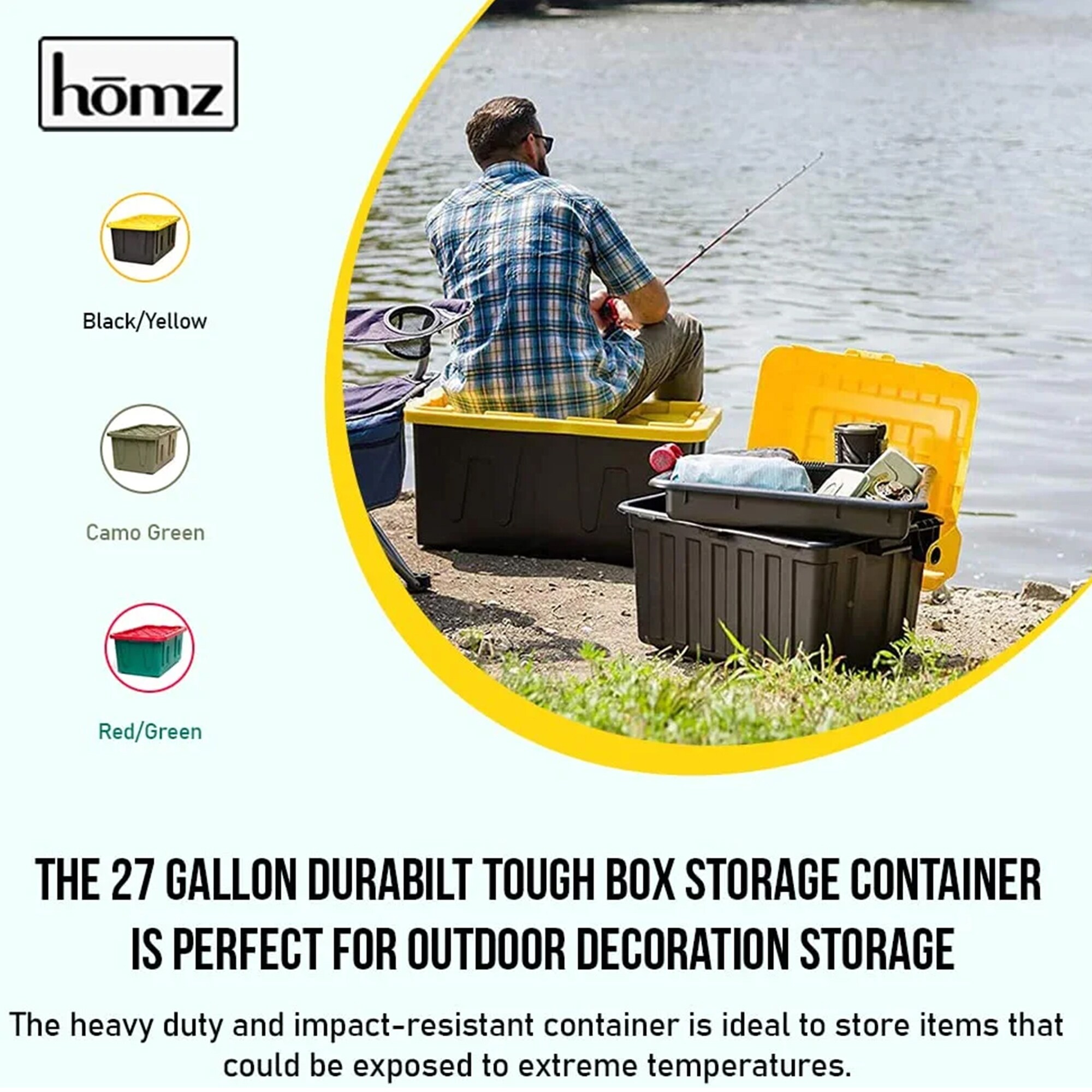 Heavy Duty Greenmade Storage Tote 27 Gallons Tough Tote Greenmade