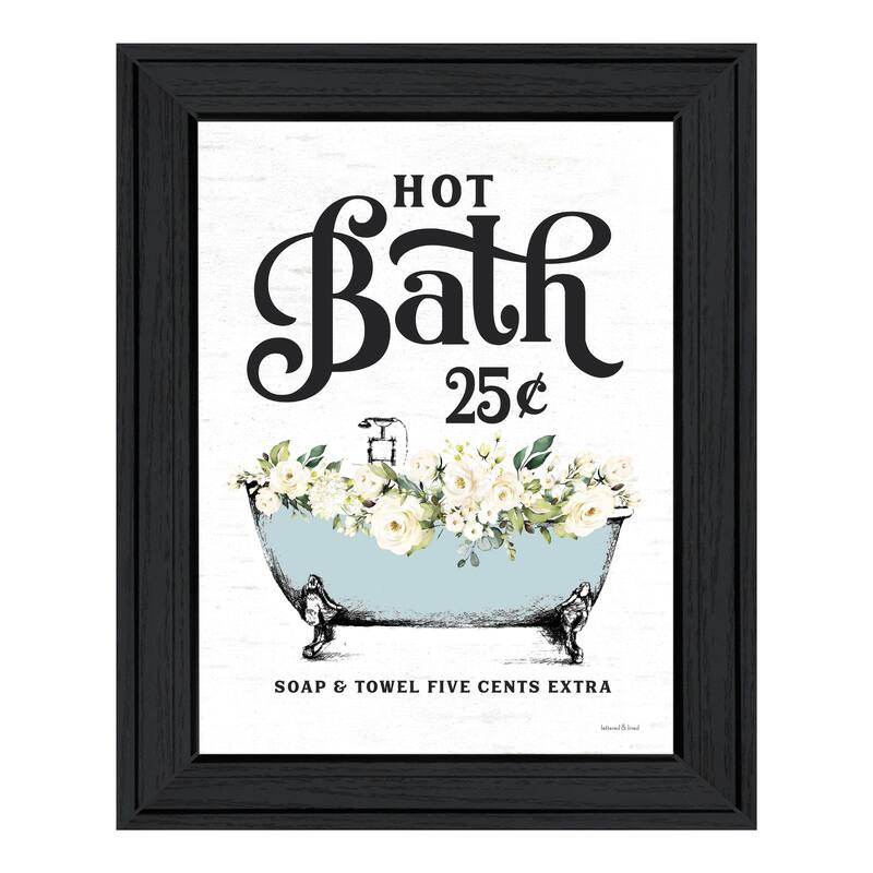 TrendyDecor4U Contemporary "Hot Bath" Framed Print Wall Art