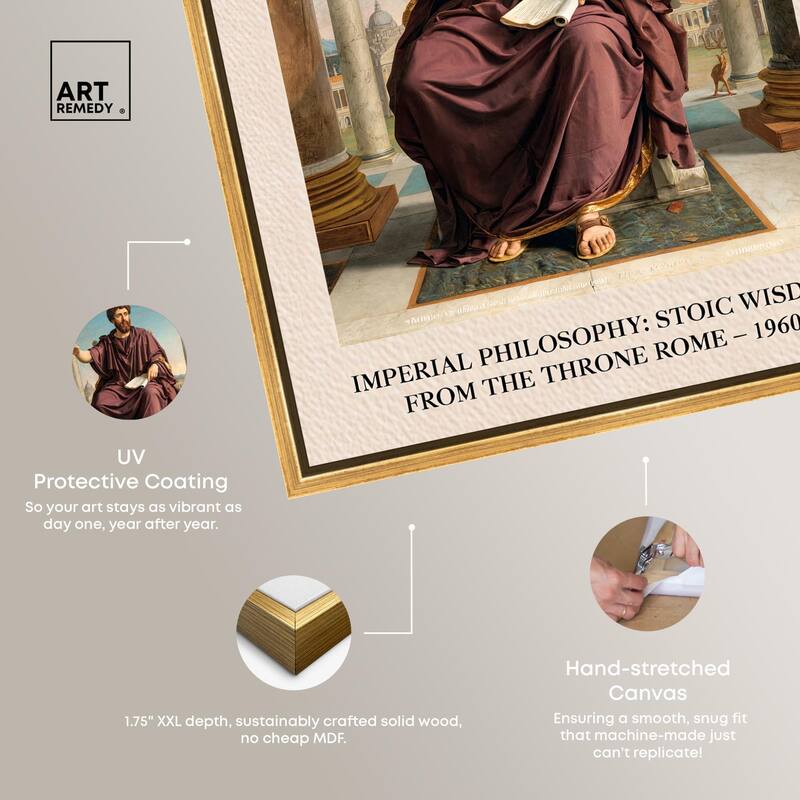Emperor in Thought Canvas by Art Remedy