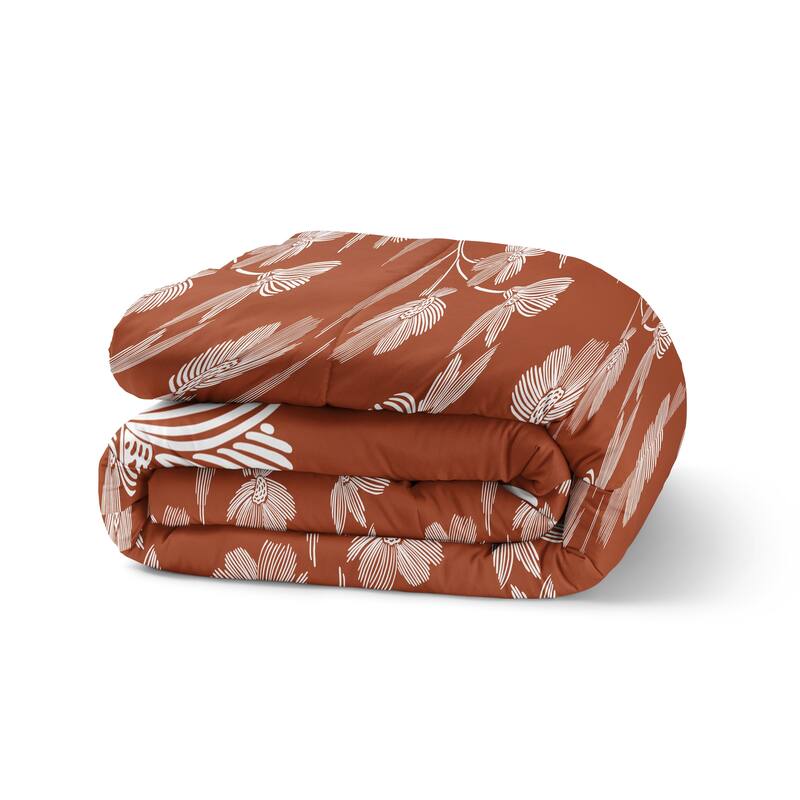 FALLING FLORAL BRICK Comforter Set By Kavka Designs Bed Bath & Beyond