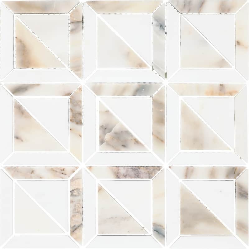 Daltile Gamma Natural Stone Window Wall and Floor Mosaic Tile (Set of 10)