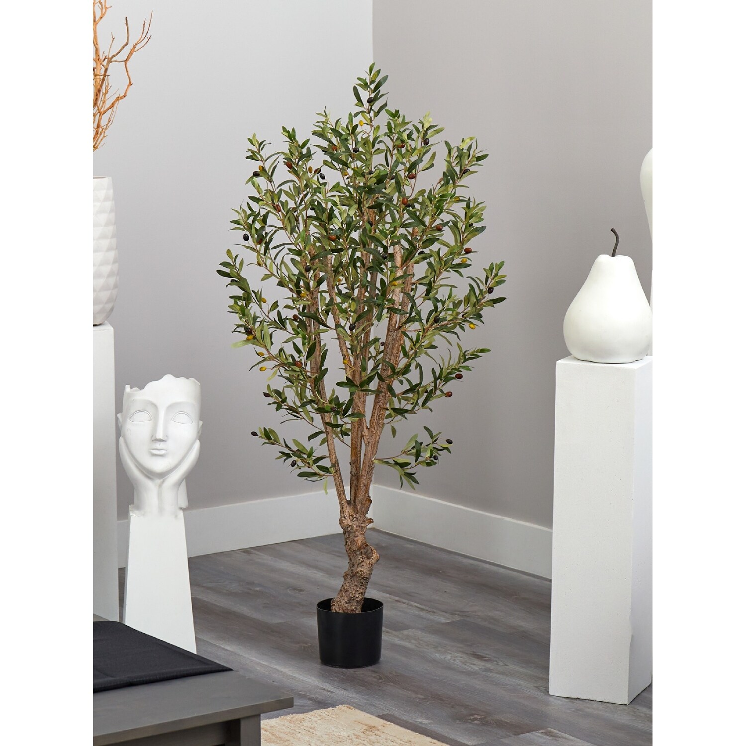 Olive Tree Artificial Plant In Black Pot - On Sale - Bed Bath & Beyond -  38052181