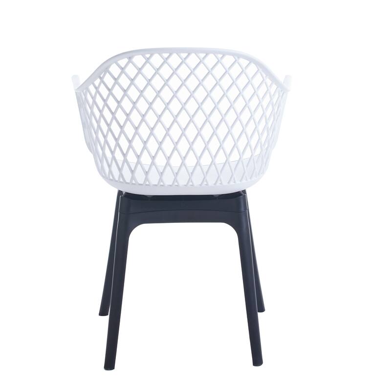 Porthos Home Miro Dining Chairs Set Of 2, Plastic Shell And Legs
