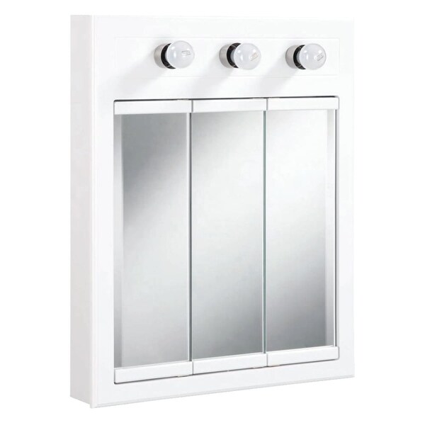 Design House 532374 24 Framed Triple Door Mirrored Medicine Design House 532374 24 Framed Triple Door Mirrored Medicine Cabinet With 3 Lights From The