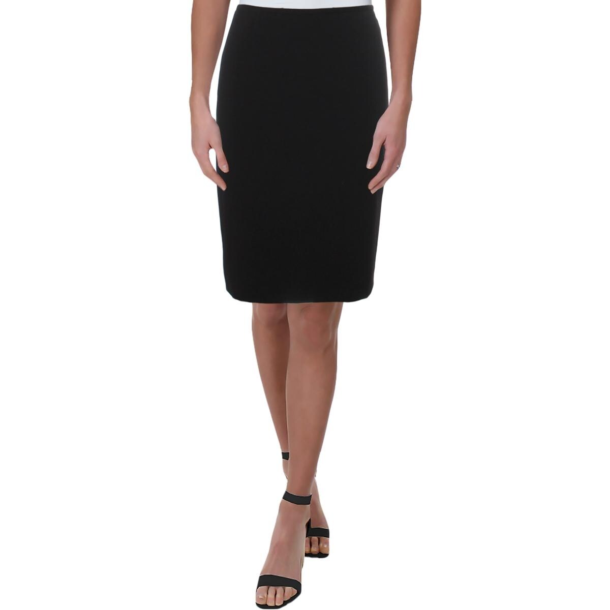 navy business skirt