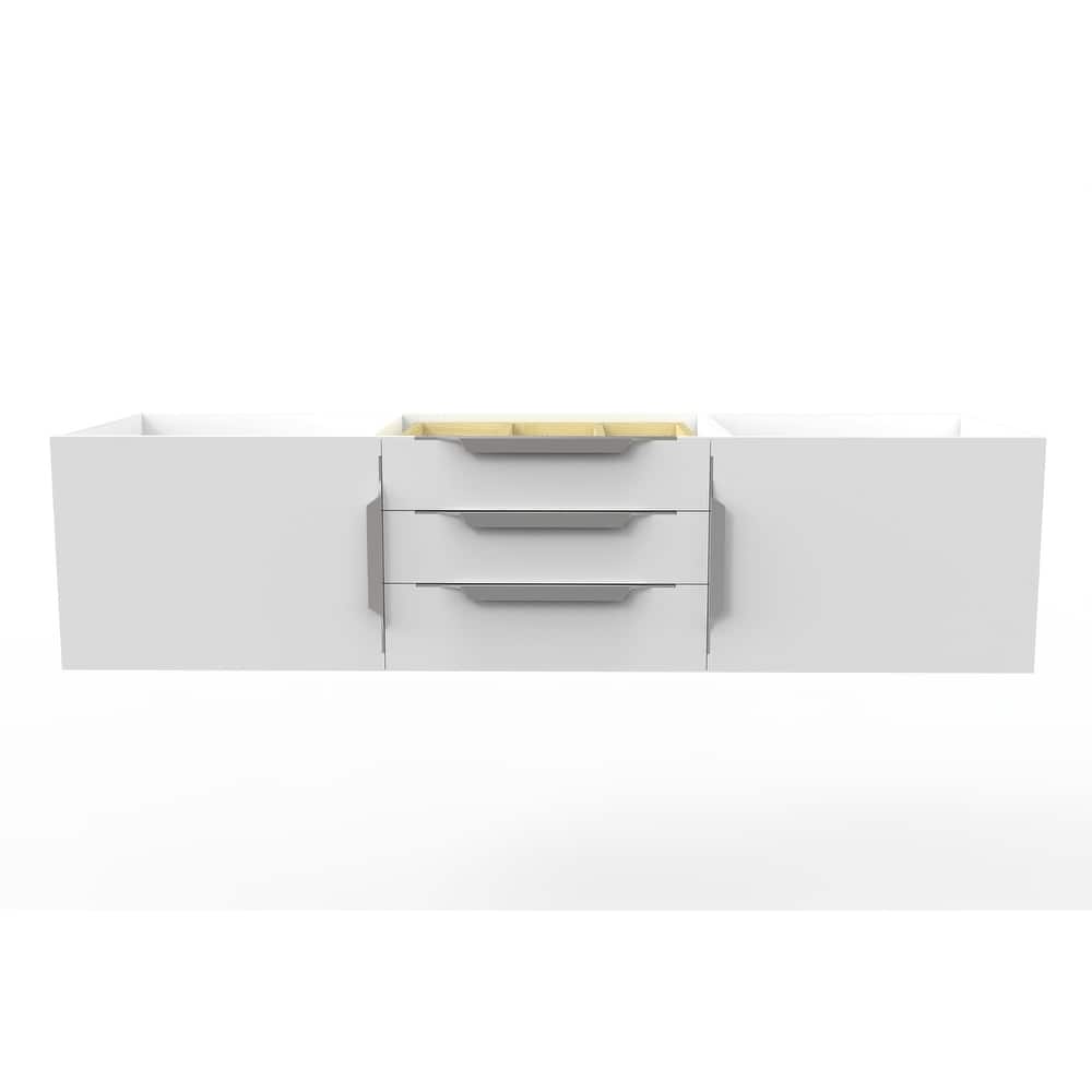 Alpine 60" Wall Mounted Bathroom Vanity (Base Only)