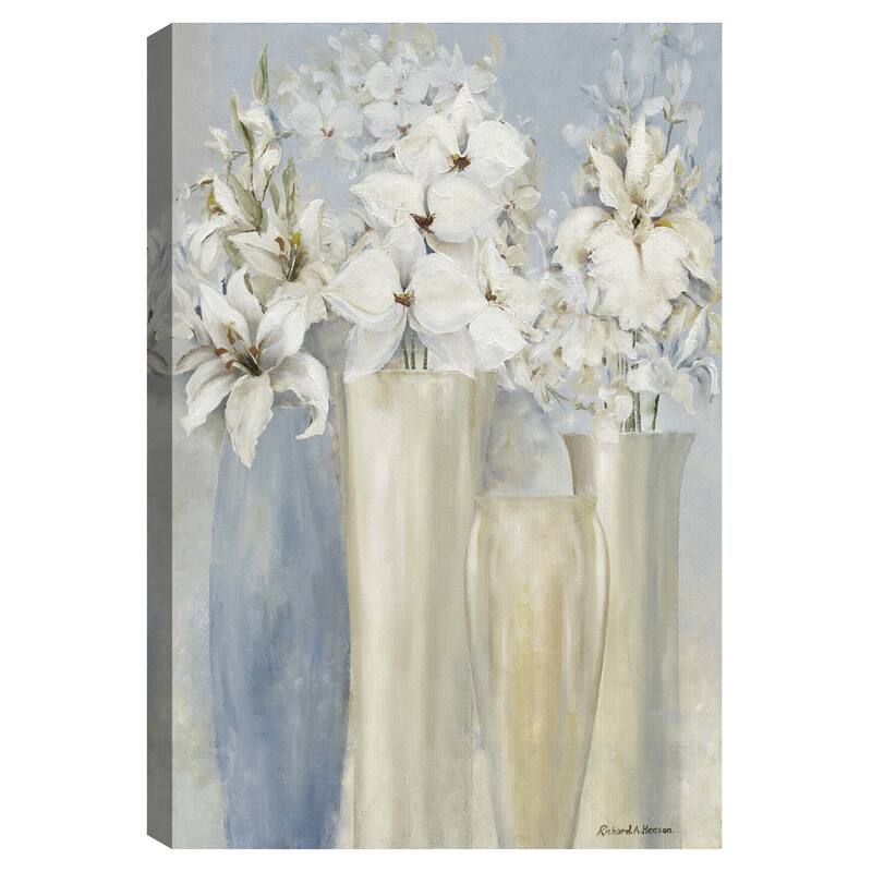 Garden Party I Pastel by Richard Hensen Canvas Art Print