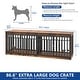 preview thumbnail 17 of 38, Moasis Extra Large Dog Crate Furniture with Sliding Doors