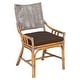 preview thumbnail 26 of 34, SAFAVIEH Donatella Coastal Rattan Cushion Chair - 22" W x 24" L x 37" H