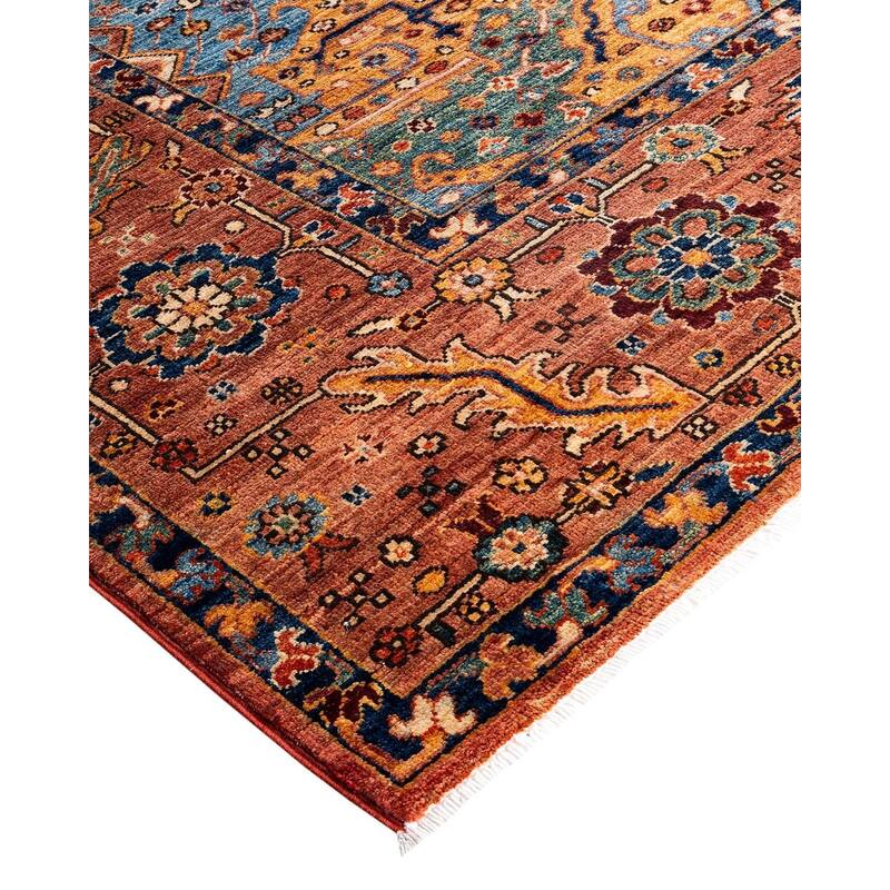 Serapi One-of-a-Kind Hand-Knotted Area Rug - Orange, 8' 2" x 9' 11" - 8' 2" x 9' 11"