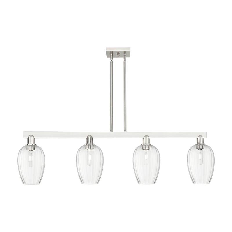 Innovations Lighting Urban Downtown - Preston - 4 Light 48" Flute Shade Stem Hung Island Light