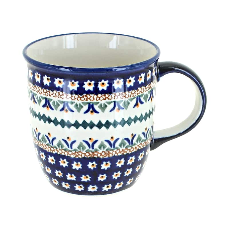 Blue Rose Polish Pottery Zaklady Mug