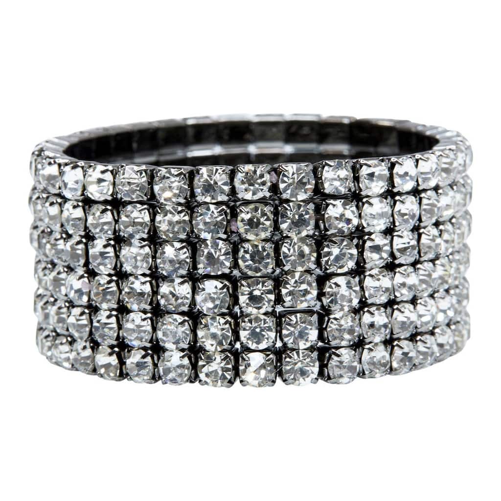 Sparkles Home Ashford Napkin Ring (Set of 4) - Charcoal