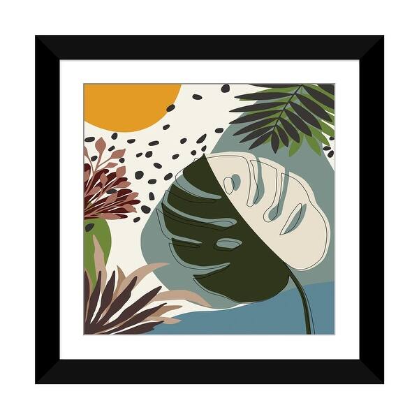 slide 2 of 20, iCanvas "Minimal Tropical Scenery II" by Angel Estevez Black - 24x24x1