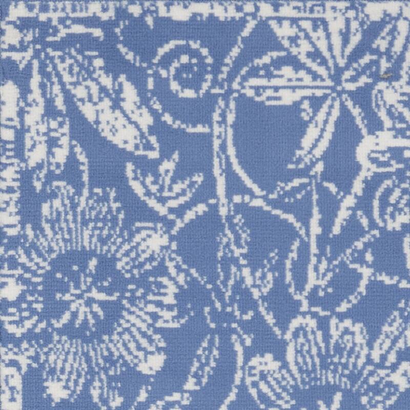 Gahe Power Loomed Distressed Abstract Floral Traditional Non Skid Stain Resistant Area Rug By HomeRoots - 96' X '24' X '0.39