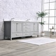 preview thumbnail 6 of 10, Prismosaic 84 in. Lunar Gray Vanity with Countertop & Splash, Double Sinks