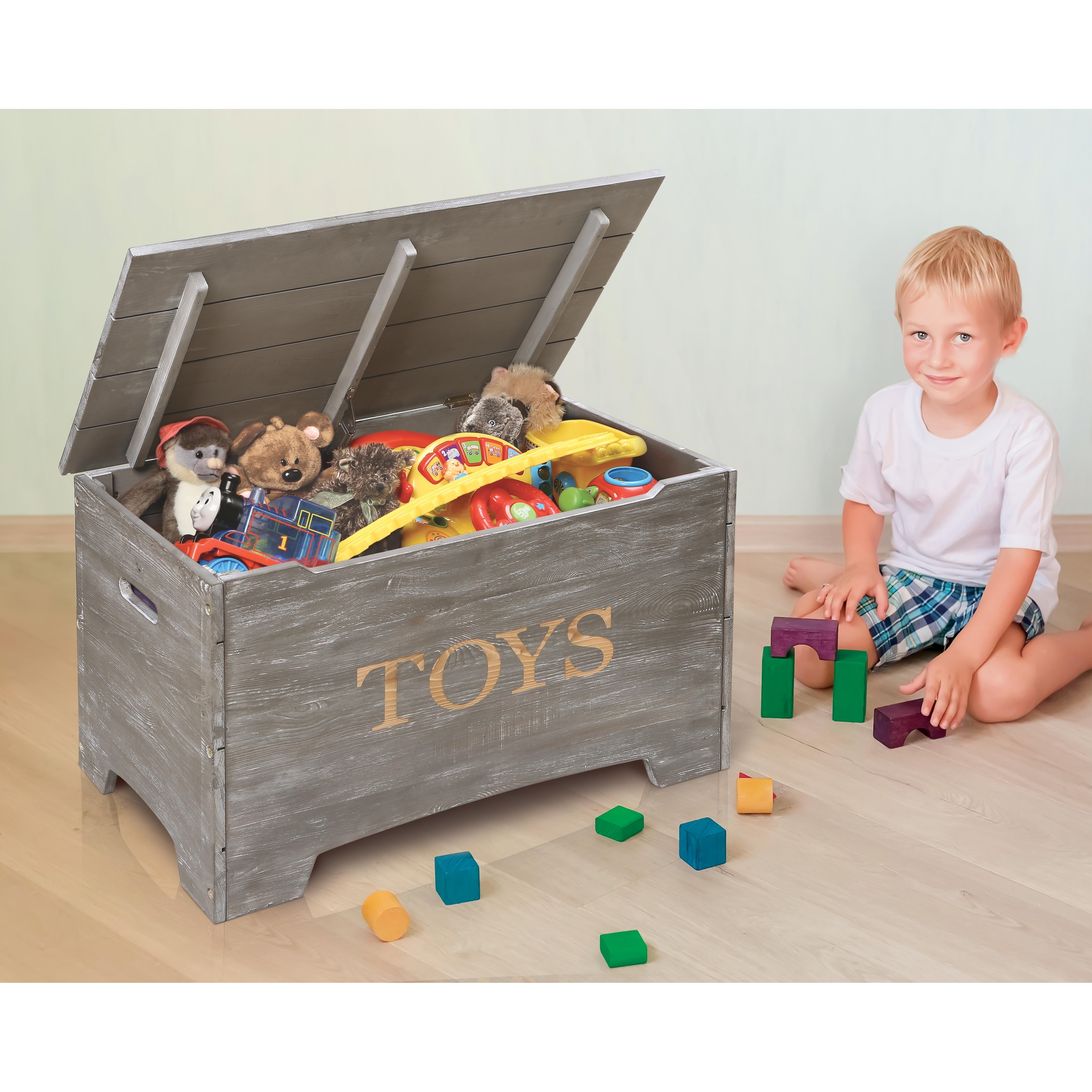 Solid Wood Rustic Toy Box On Sale Bed Bath Beyond 26980611