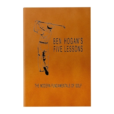 Graphic Image Ben Hogan's Five Lessons Coffee Table Book, Leather, Tan